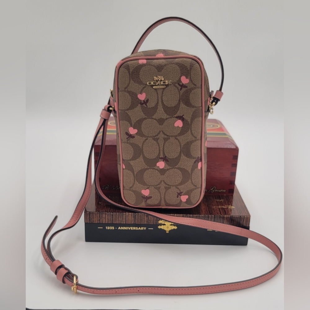 Coach North/South zip crossbody bag